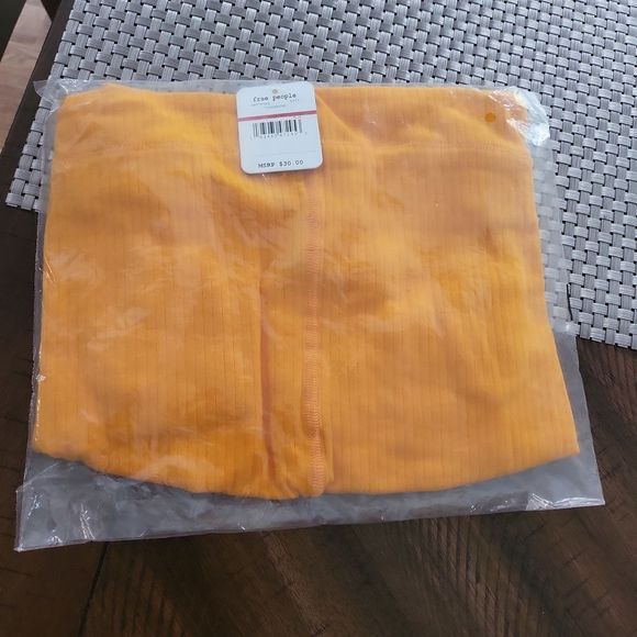 Free People Marissa Bodysuit Tangerine NWT XS Orange Tangerine - Picture 4 of 5